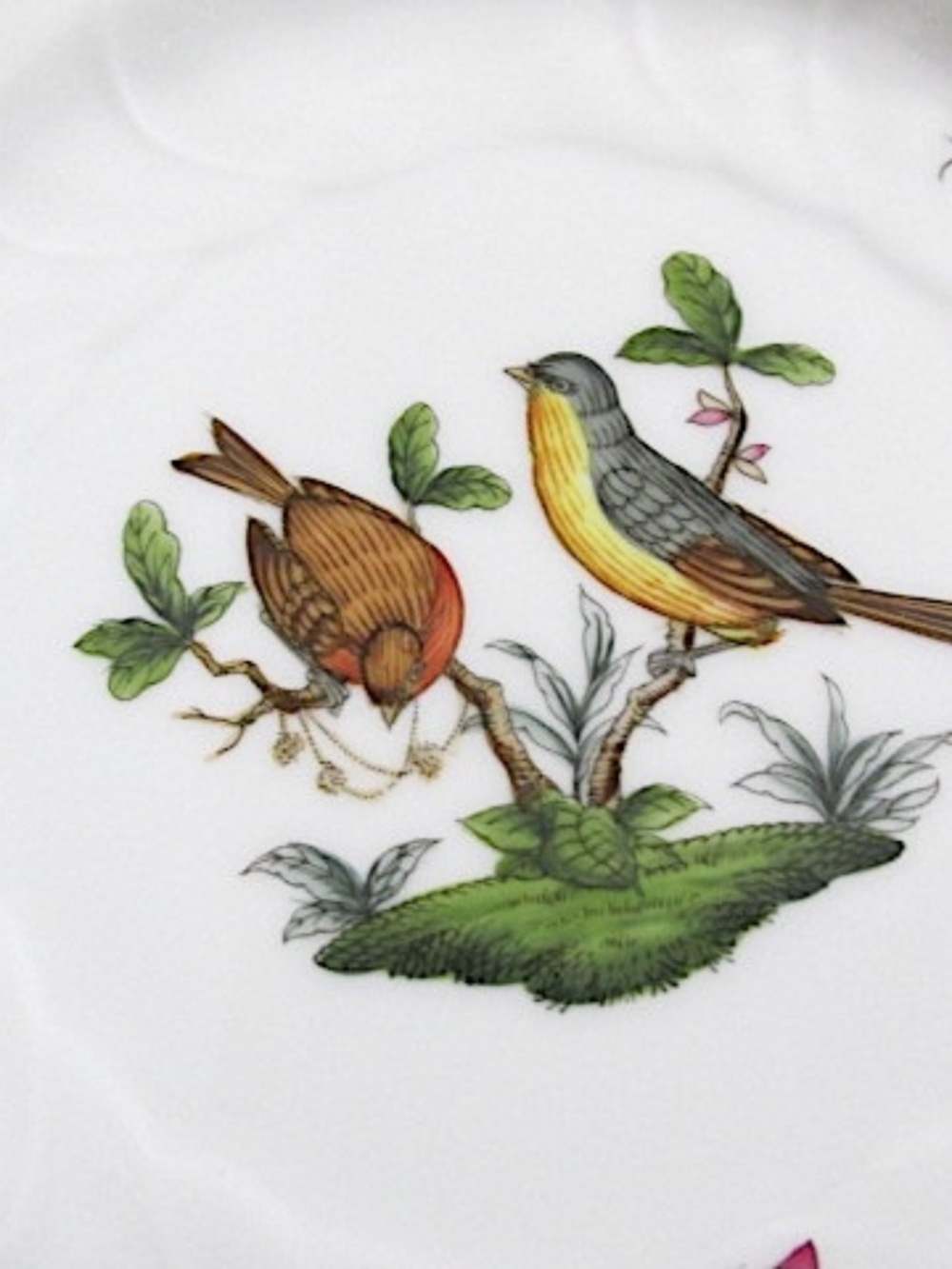 VTG Herend Porcelain Bread&Butter Plate, Rothchild Motif 7 - Picture 8 of 10